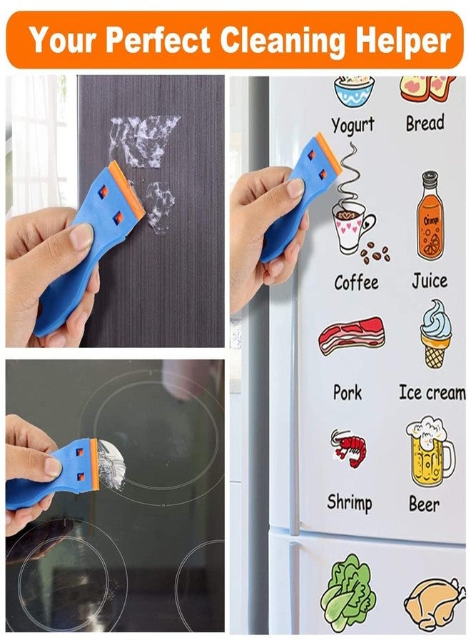KBZONE Cleaning Scraper Remover for Stickers,Plastic Scraper,Double Edged Plastic Razor Blade(10PCS) Scraper,Scraping Labels and Decals Sticker from Glass,Windshields,Auto Window Tint Vinyl Tool Application - Image 2